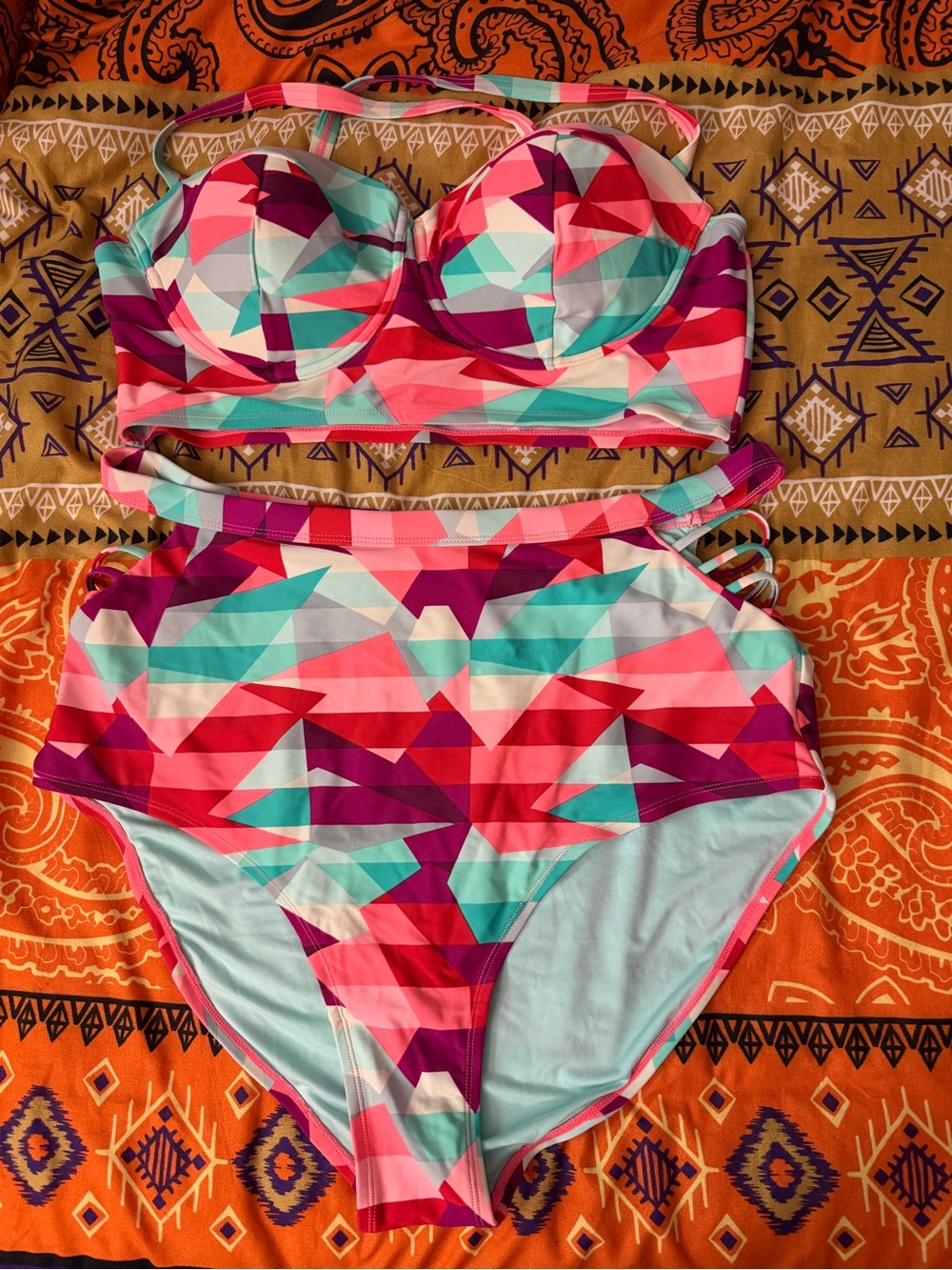 Forever21 Geometric Bikini Set
